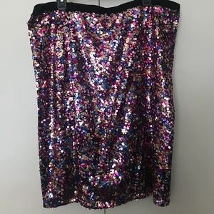 Asos Curve Sequin Skirt